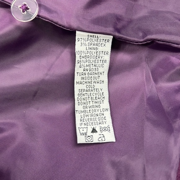 Vintage Bob Macke Wearable Art Embroidered Jacket Size 1X - Picture 4 of 4